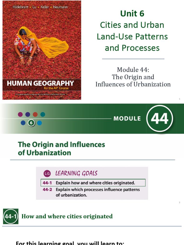 Cities and Urban Land-Use Patterns and Processes: Unit 6 | PDF ...