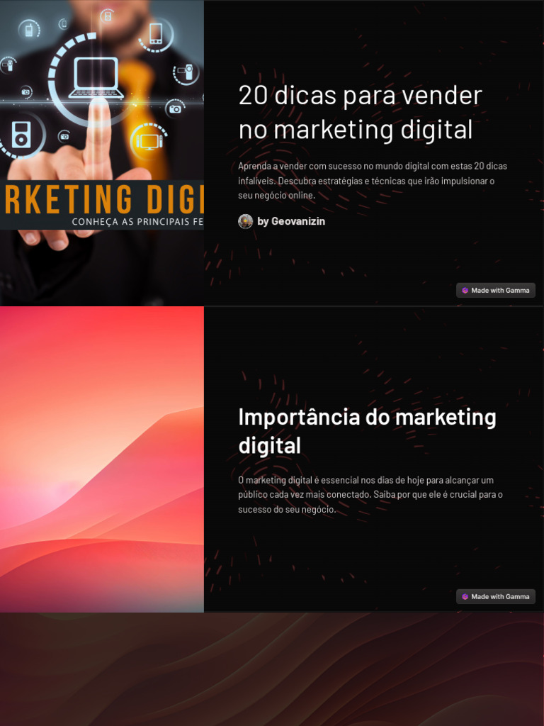 20 Dicas para Vender no Marketing Digital | PDF | Marketing | Marketing ...