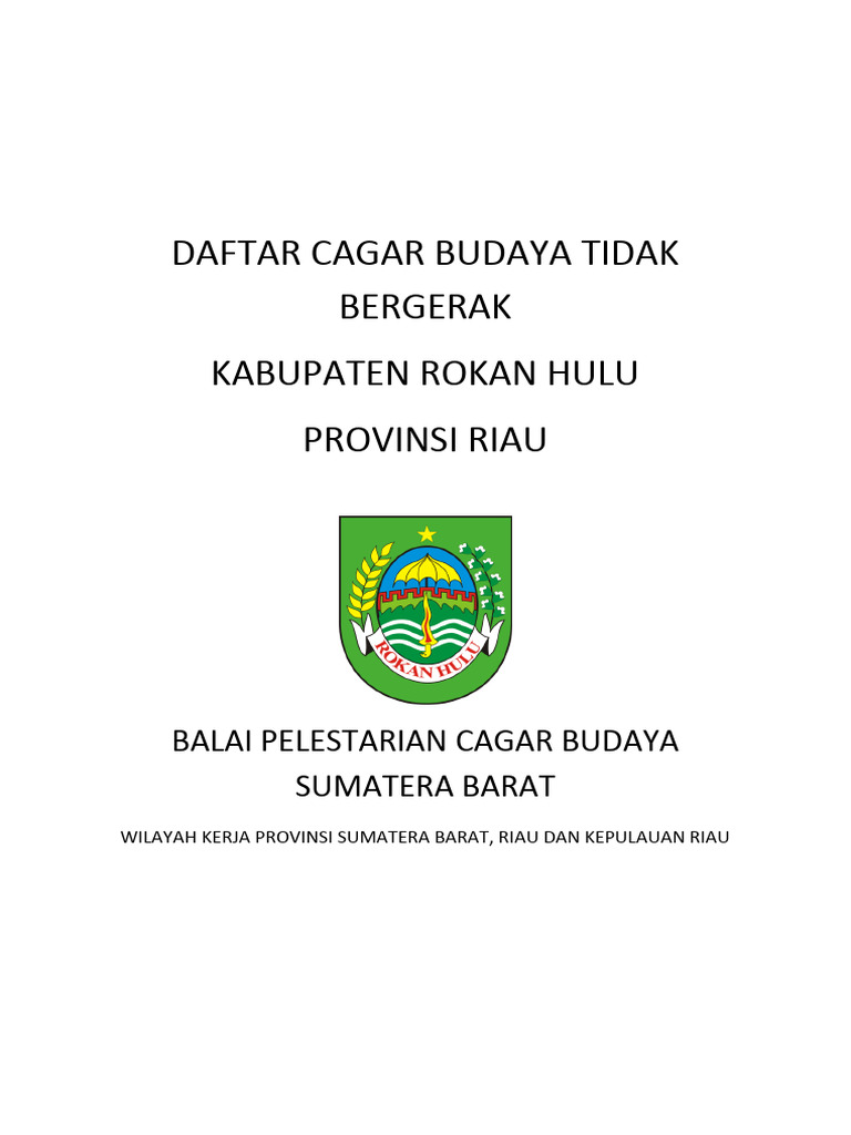 Cagar Budaya Rumah Adat Rokan Hulu | PDF