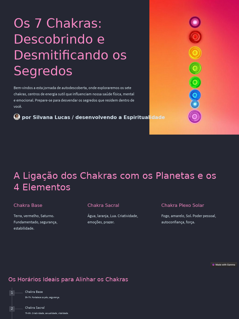 Desvendando os 7 Chakras e Suas Energias | PDF | Chacra