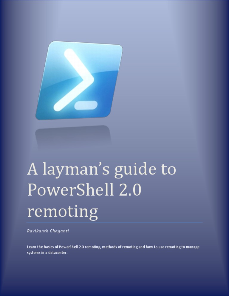 PowerShell 2.0 Remoting Guide | PDF | Windows Registry | Microsoft Windows
