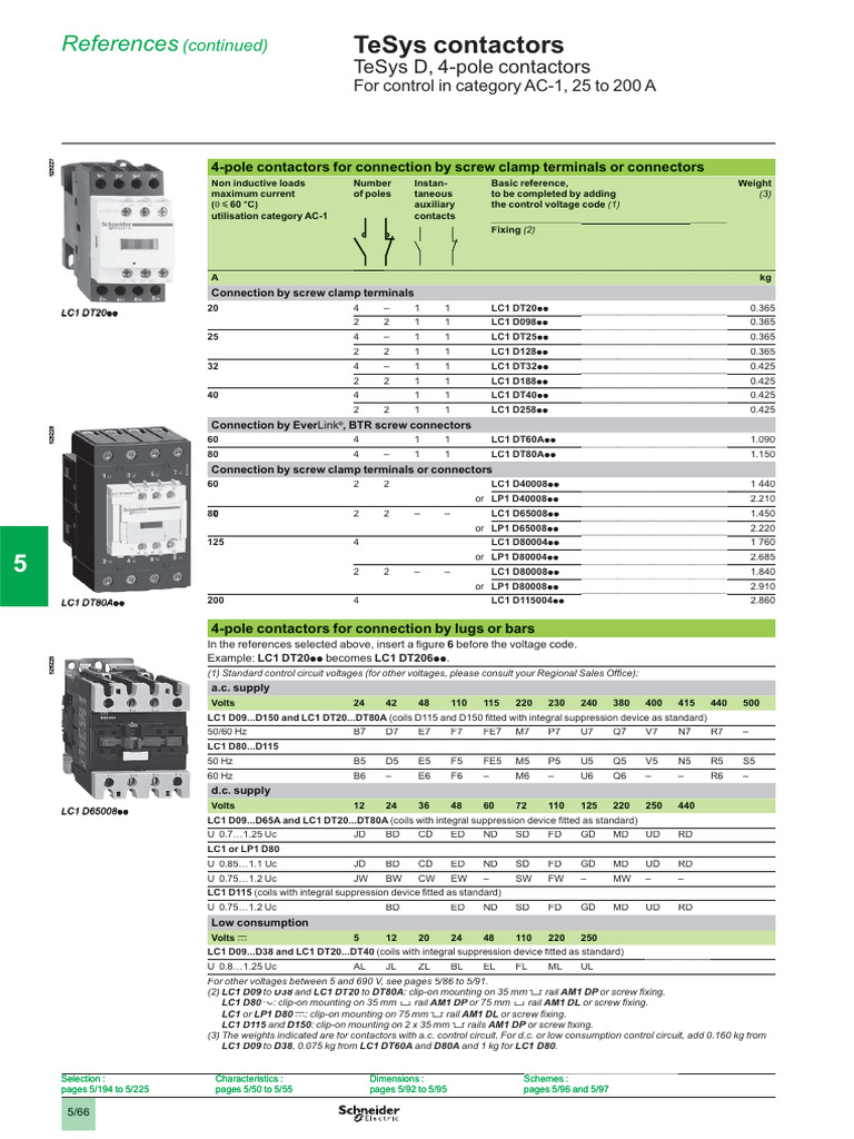 Contactors and Connection Terms Guide | PDF | Electrical Engineering ...