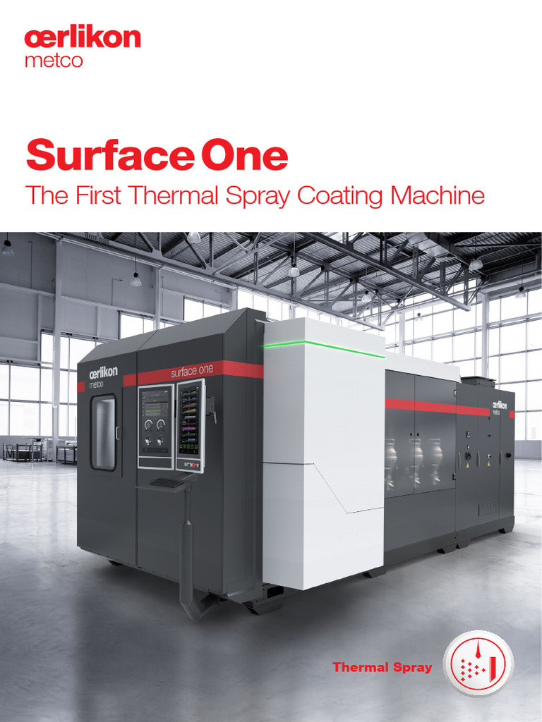 Surface One: Innovative Thermal Spray Machine | PDF | Usability | Computing