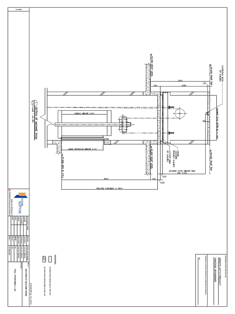 Section of Machine Room (Revise 14 Jun) | PDF
