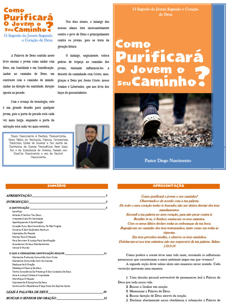 Como Purificará o Jovem o Seu Caminho - Pr. Diego Nascimento | PDF ...