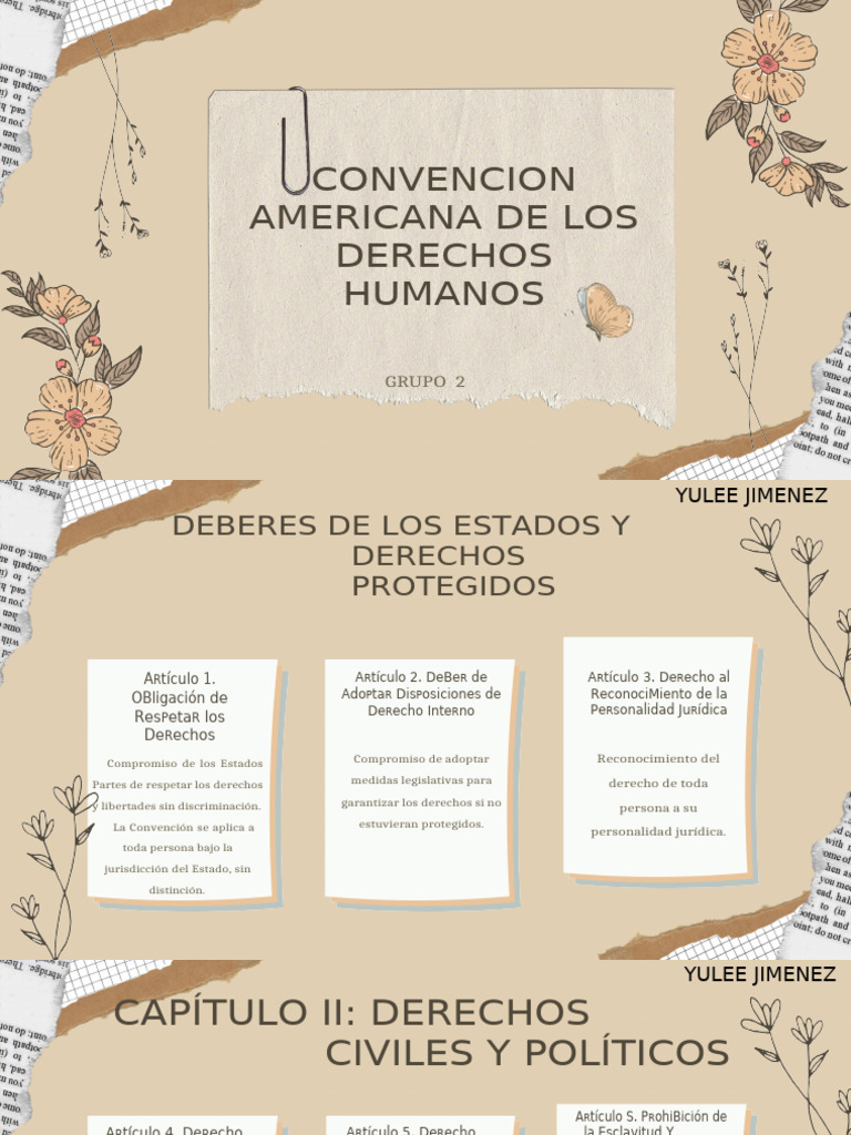 Derechos Humanos en la Convención Americana | PDF | Convenio europeo de ...