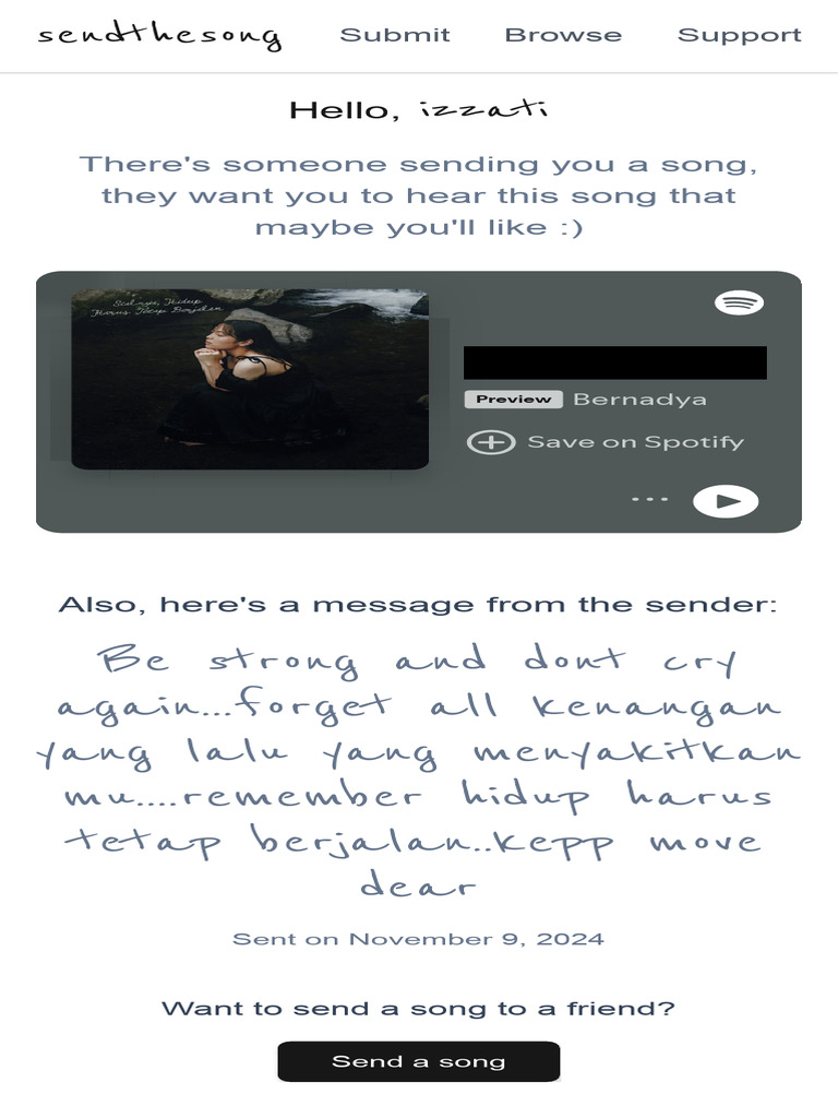 Send a Song to a Friend | PDF