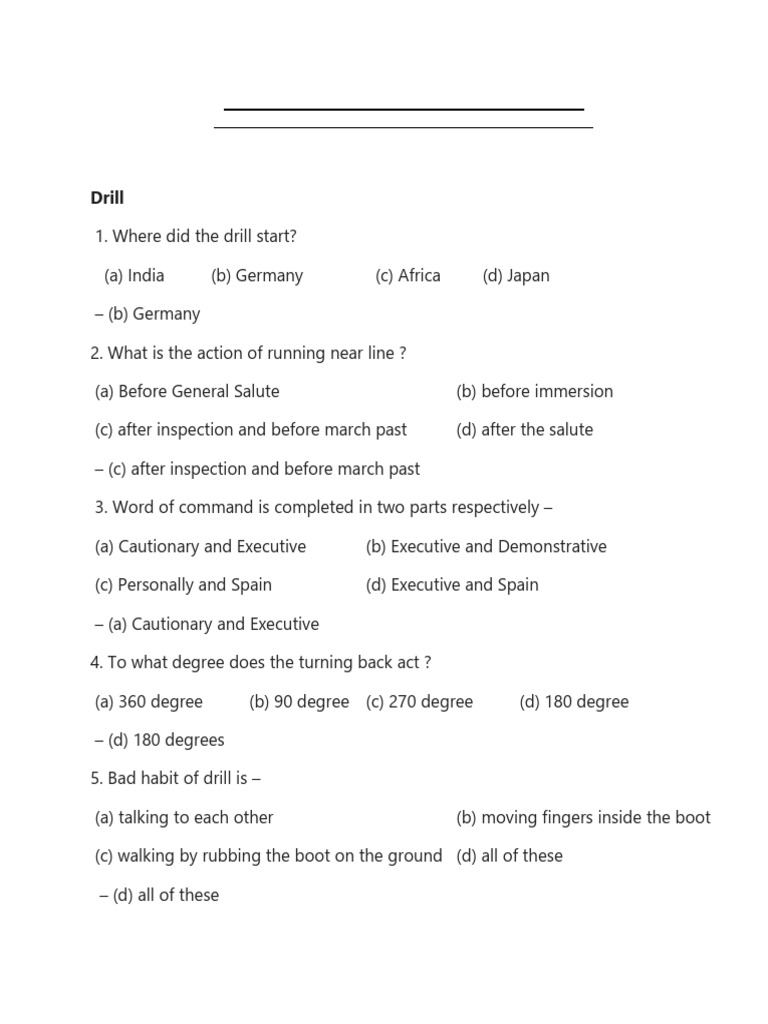 NCC Service Protector Exam MCQs | PDF | Compass