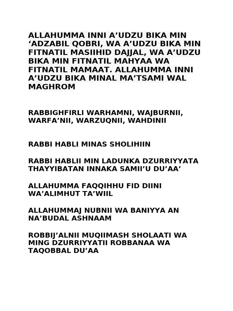 Prayers for Protection and Guidance | PDF