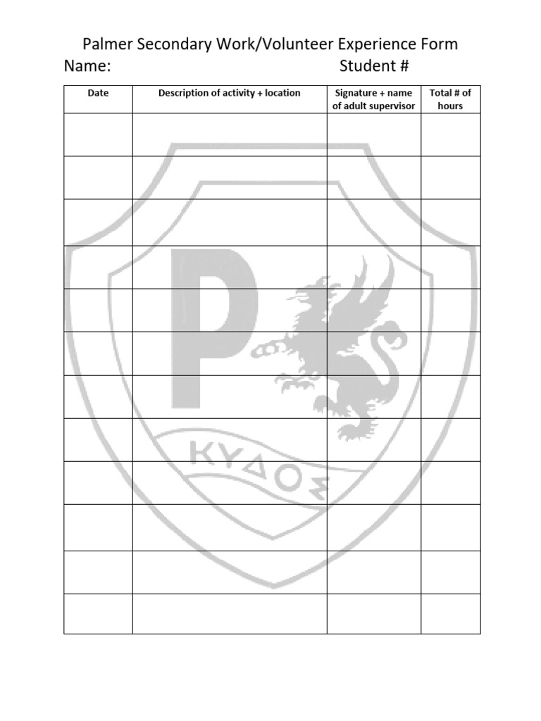 Volunteer Form | PDF