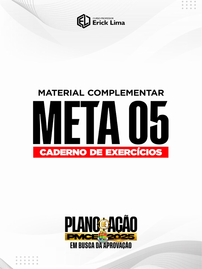 Meta+05+ +Material+Complementar+ +Caderno+de+Exercícios | PDF | Polícia ...