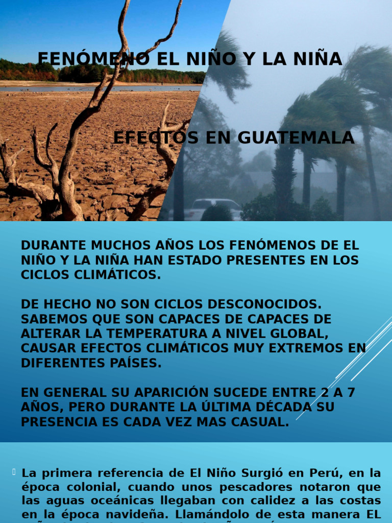 FENÓMENO EL NIÑO Y LA NIÑA | PDF | Herida | Clima