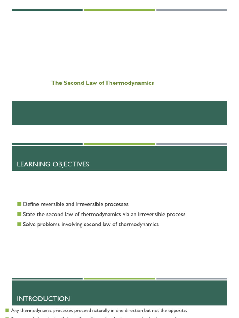 Lecture 4-2 | PDF | Laws Of Thermodynamics | Second Law Of Thermodynamics