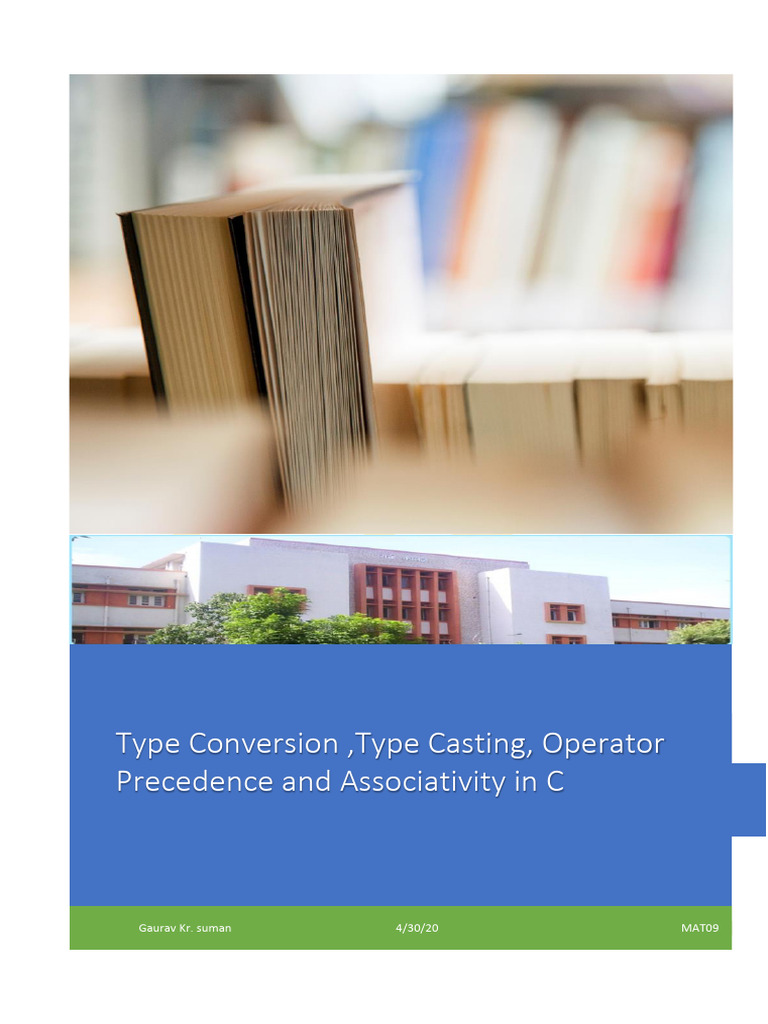 GKG_Type Conversion _Type Casting_Operator Precedence and Associativity ...