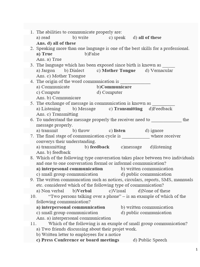 Essential Communication Skills Guide | PDF | Communication | Adverb