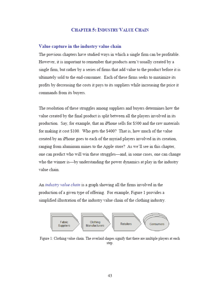 Understanding Industry Value Chains | PDF | Airlines | Supply Chain