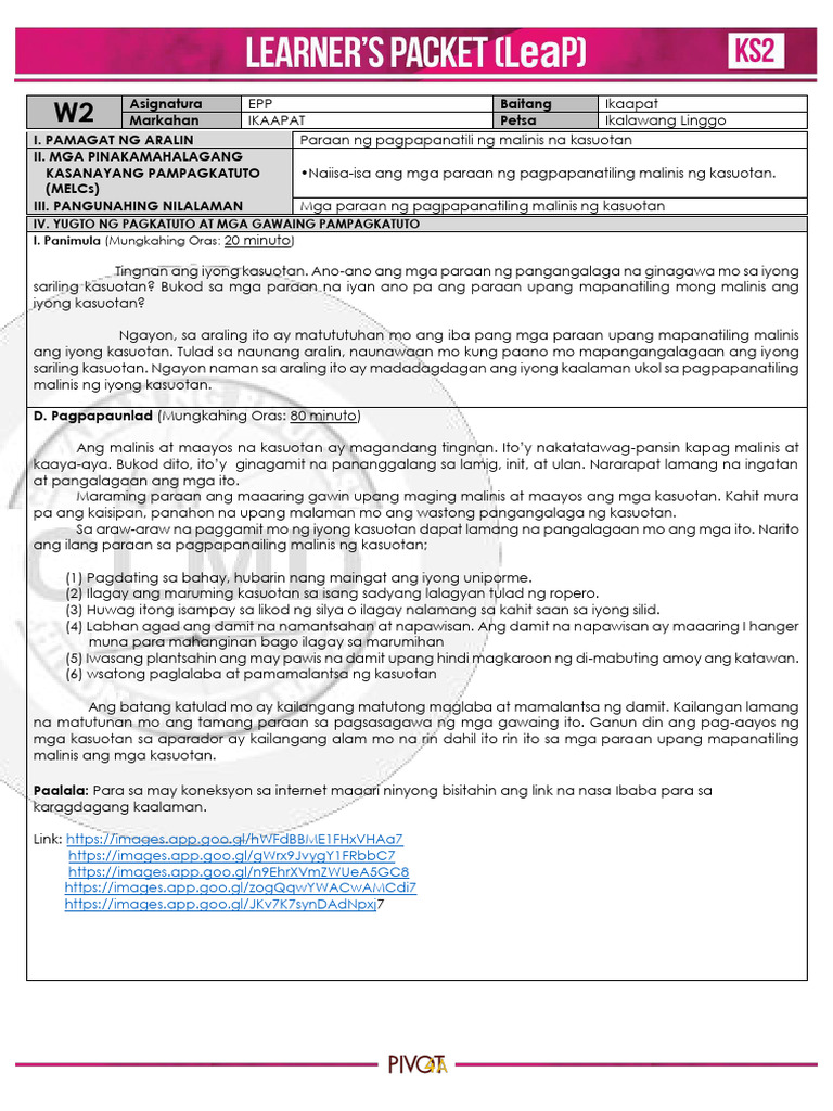 Q4 Elem HE 4 Week2 | PDF
