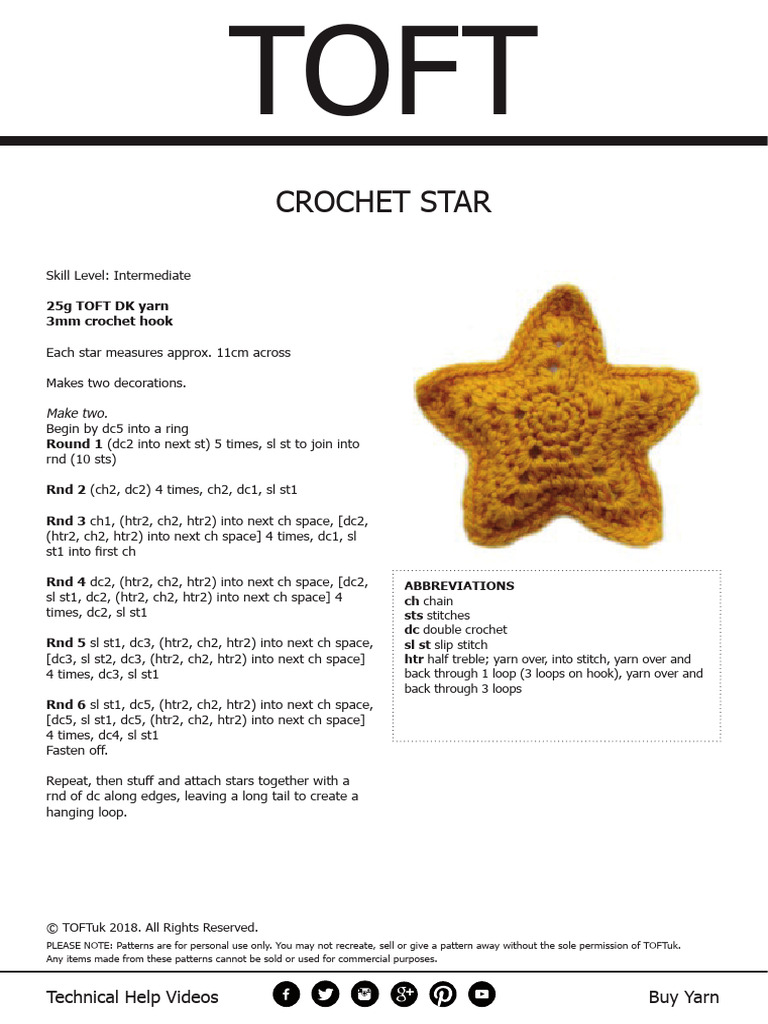 TOFT Crochet Star | PDF