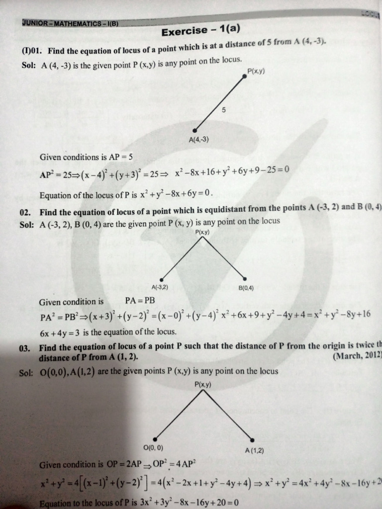 JR Inter Locus Material | PDF | Euclidean Geometry | Elementary Geometry