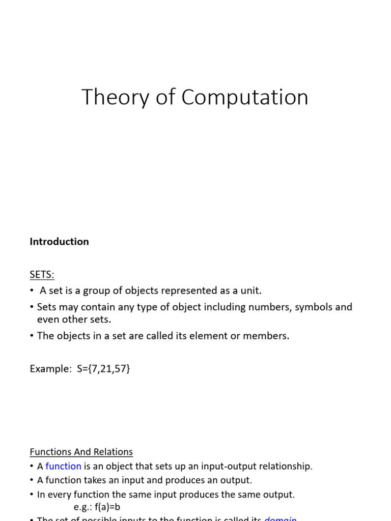 01 Toc | PDF | Automata Theory | Set (Mathematics)