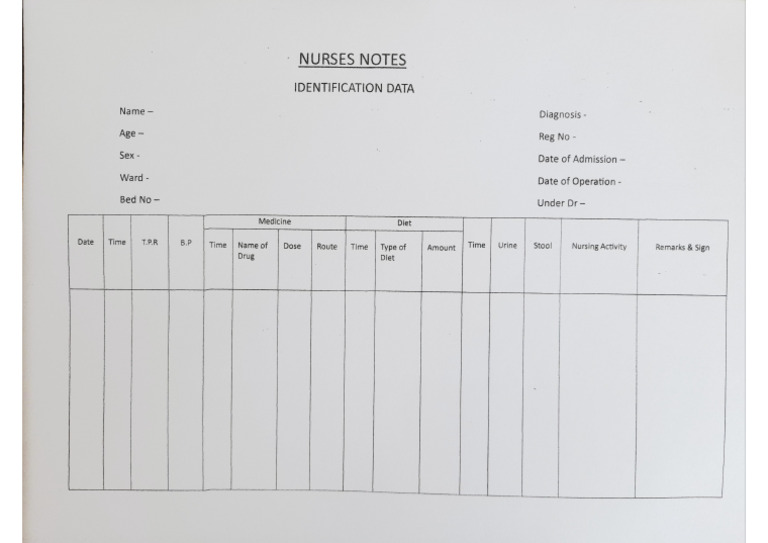 Nurses Note Pediatric | PDF