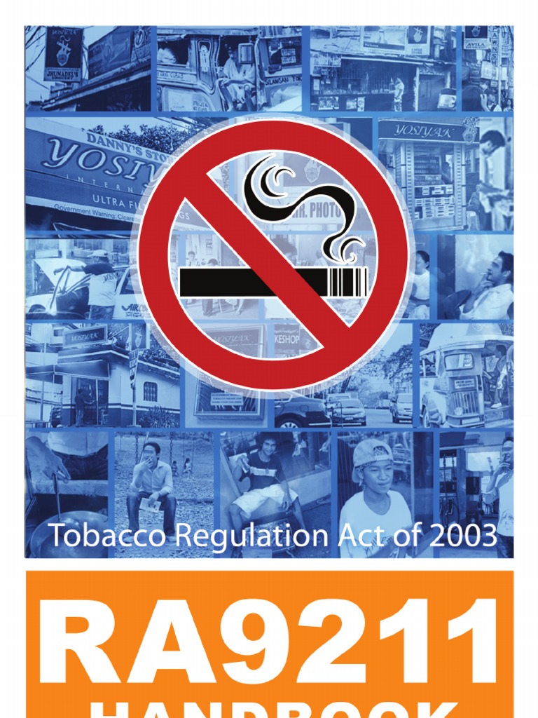 Ra 9211 Handbook Tobacco Regulation Act 2003 Cigarette Advertising