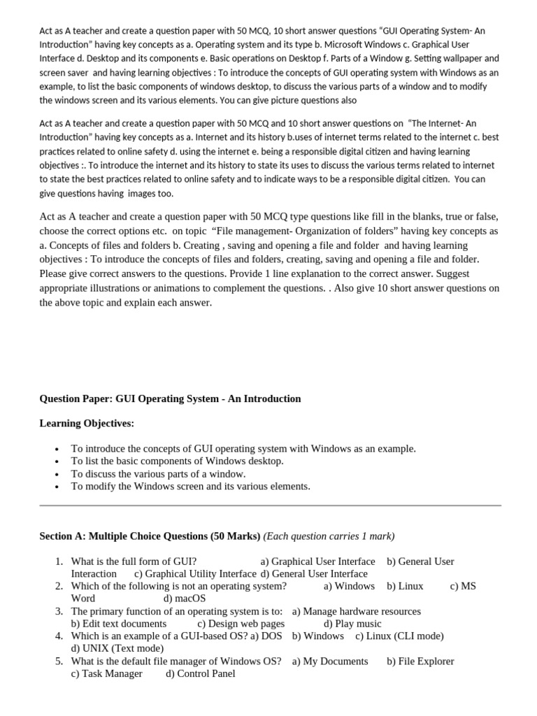 Computer For Grade3 Term 3 | PDF | Window (Computing) | Computer File