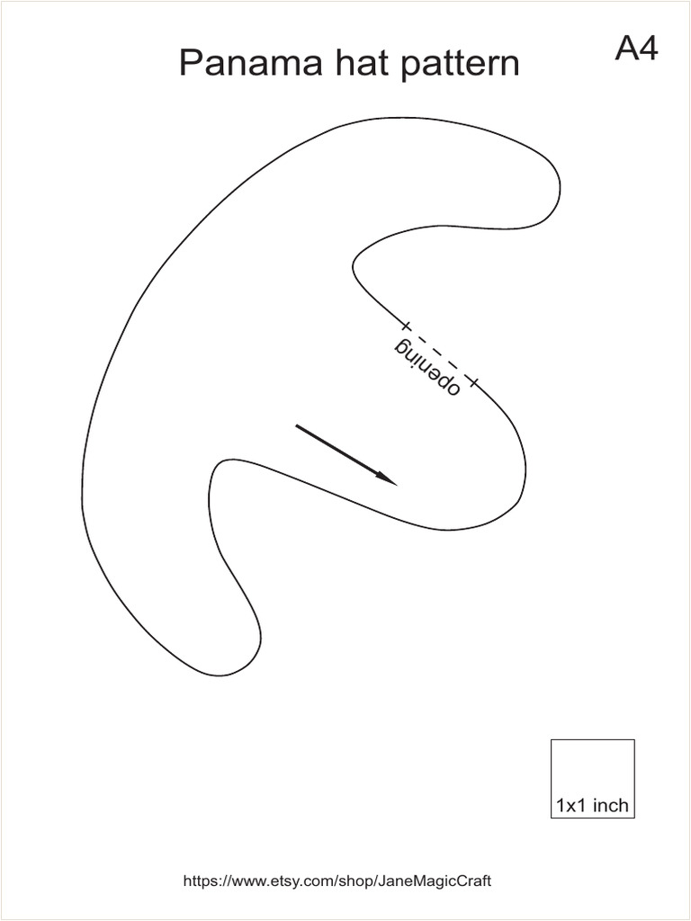Panama Hat Sewing Tutorial | PDF | Sewing | Textile Arts