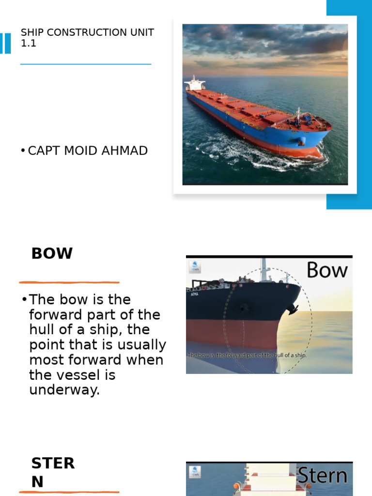 Ship Construction Terminology Explained | PDF | Mast (Sailing) | Ships