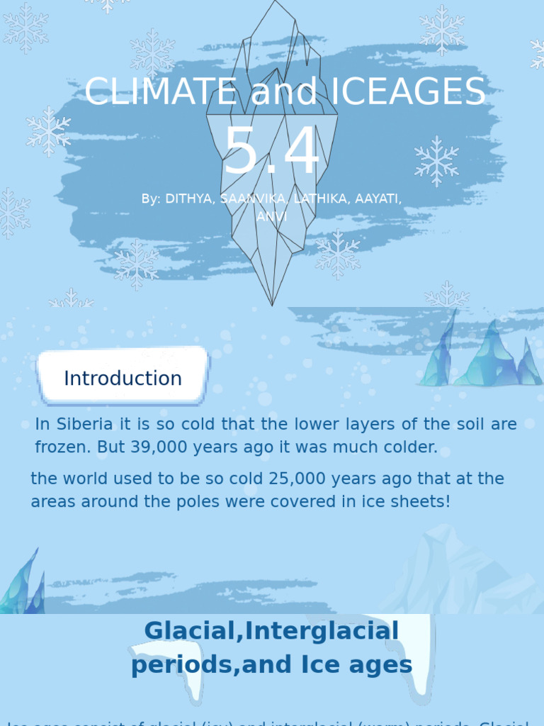 Understanding Ice Ages and Climate Change | PDF | Ice Age | Glacier