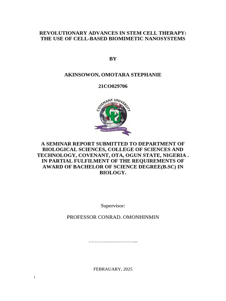 Revolutionary Advances in Stem Cell Therapy | PDF | Tissue Engineering ...