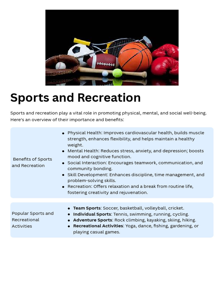 FOR FINALS Sports and Recreation | PDF | Recreation | Physical Fitness