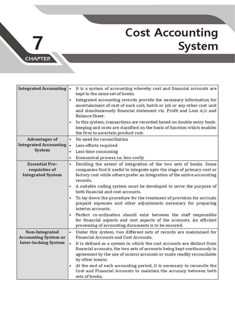 6. Cost Accounting System | PDF | Debits And Credits | Financial Accounting