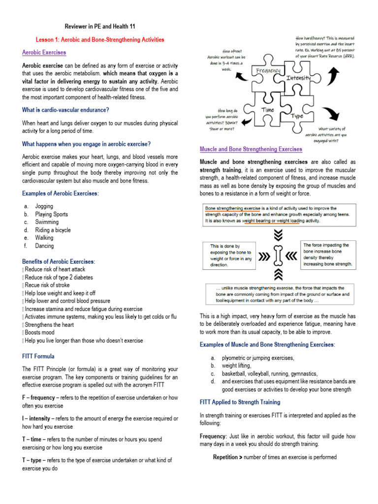 Aerobic and Strength Training Guide | PDF | Strength Training | Aerobic ...