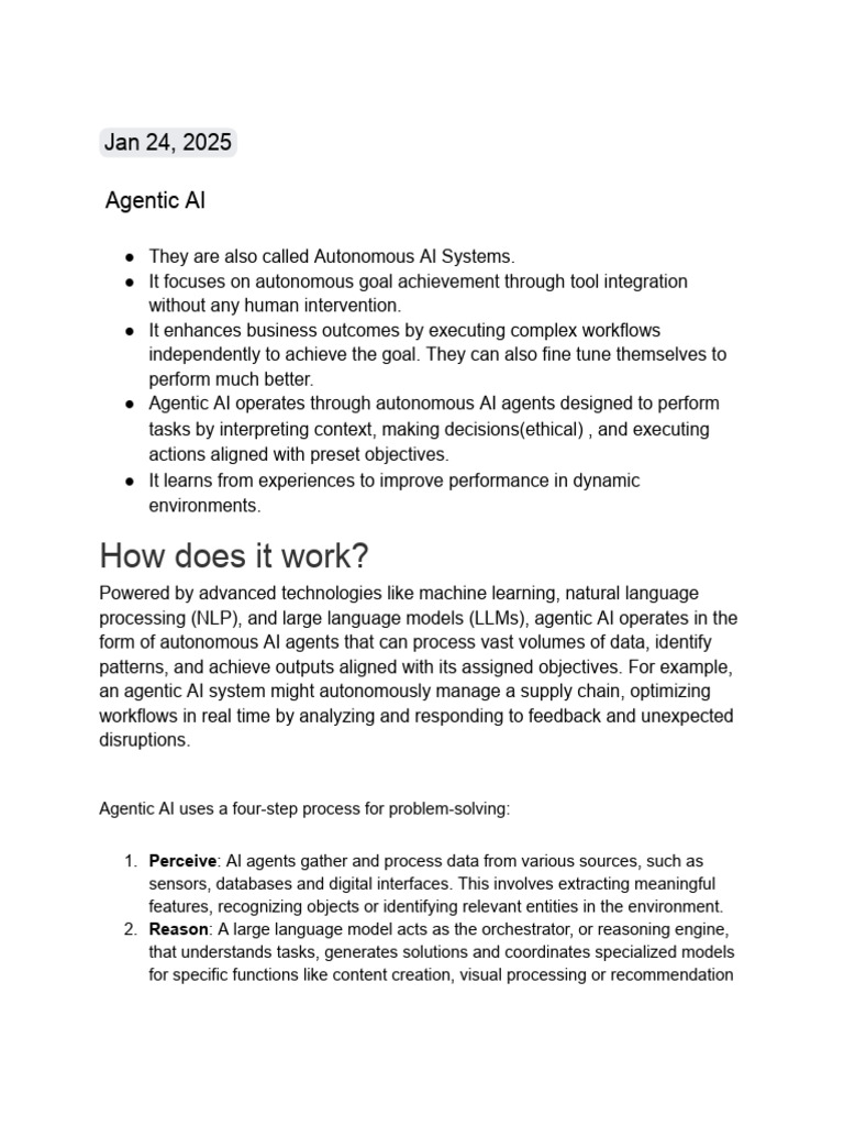 Agentic AI Frameworks Overview | PDF | Artificial Intelligence ...
