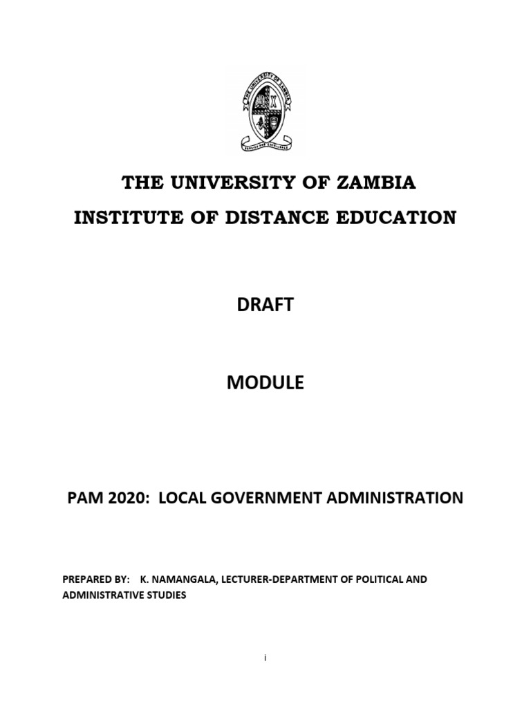 Local Government Administration Module | PDF | Taxes | Decentralization
