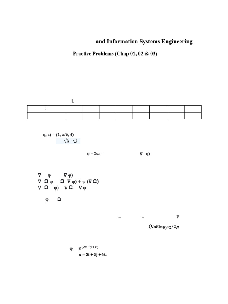 Practice Problems Chap01 02 03 AP CIS Spring25 | PDF | Tension (Physics ...