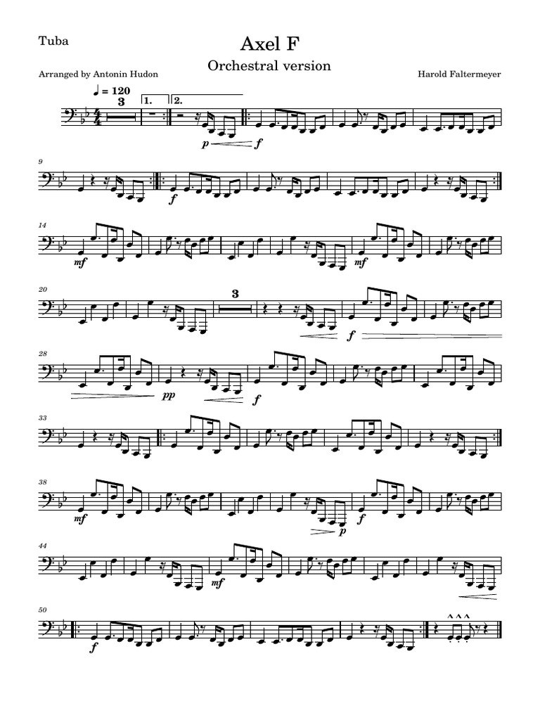 Orchestral Arrangement of Axel F | PDF