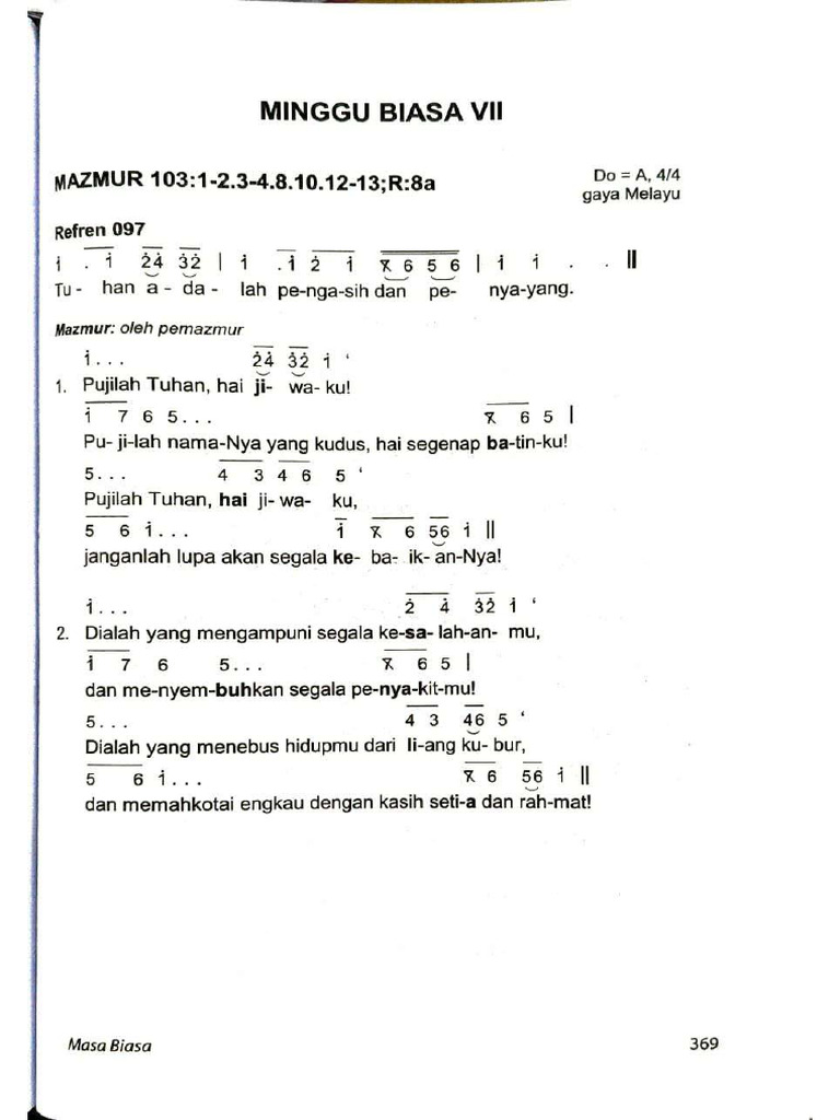 Minggu Biasa VII | PDF