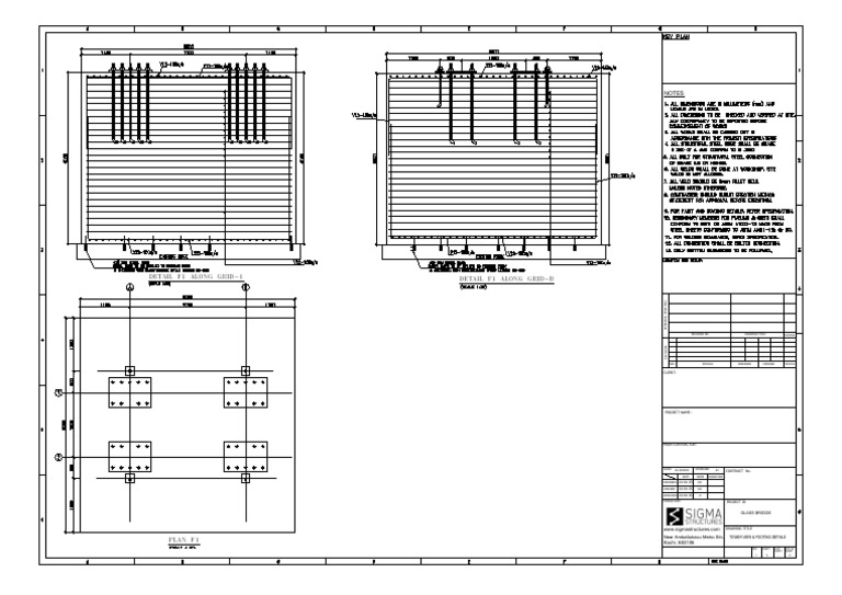 Glass Bridge Steel & Rcc Ga-6 | PDF