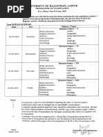 BA Second Semester Schedule With Timing 2025 | PDF
