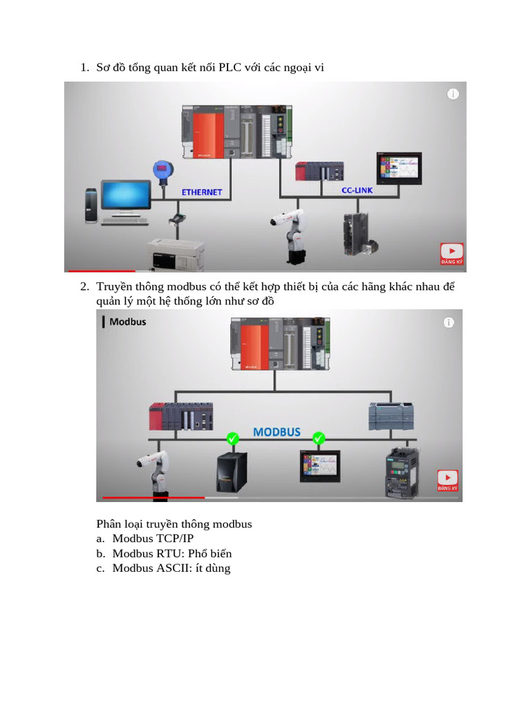Truyen Thong Modbus RTU Trong PLC | PDF