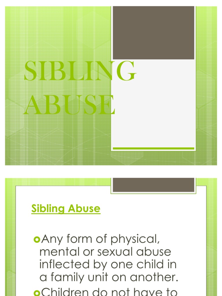 Sibling Abuse