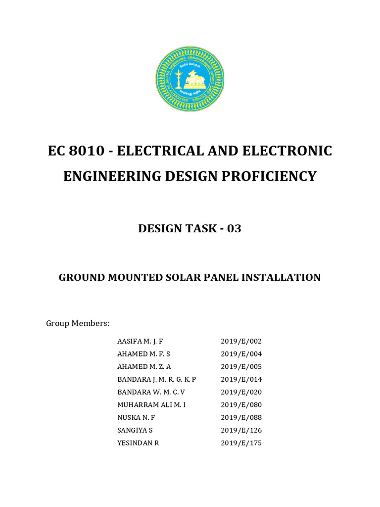 Designing A 92kW Ground Mounted Solar Power System 1732762360 | PDF