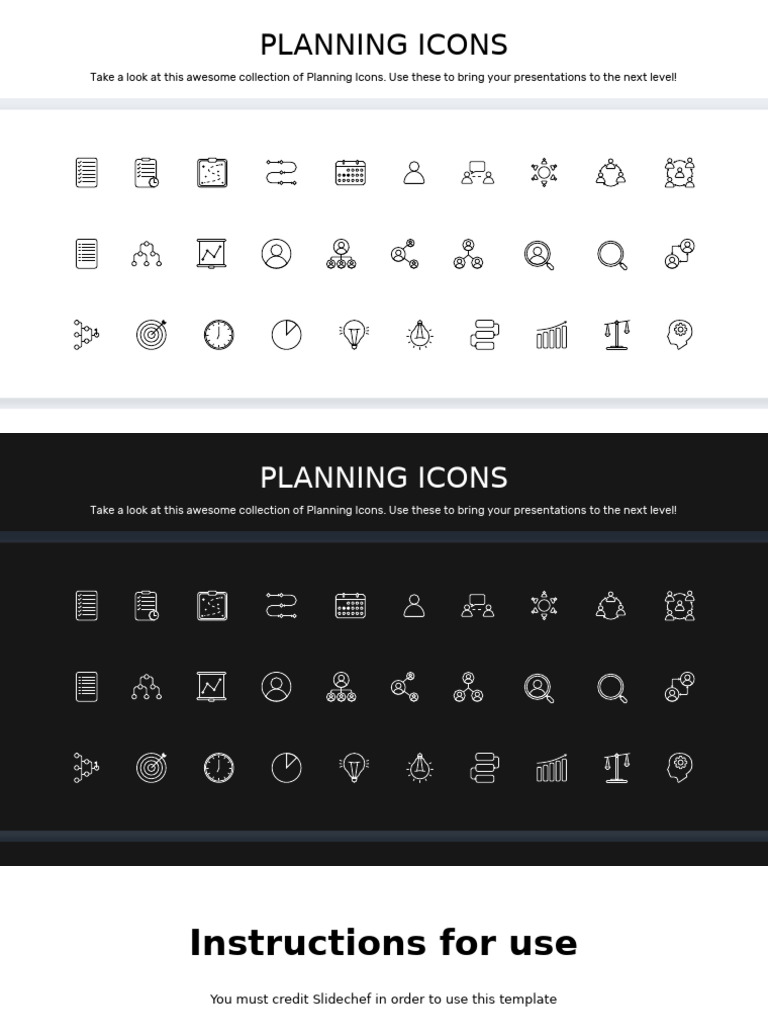 Planning Icons | PDF