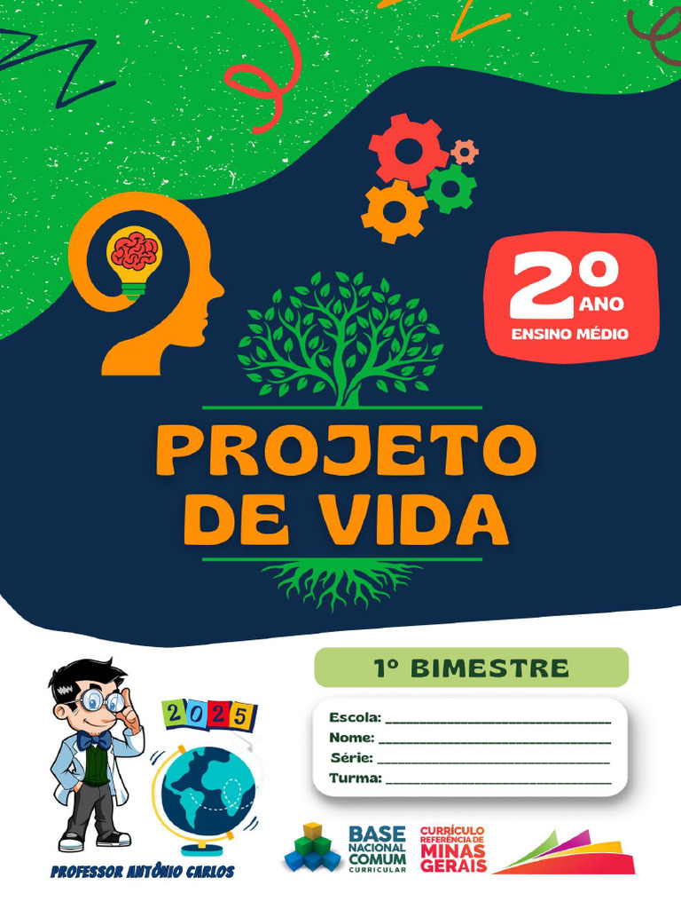 2025 - Apostila - Projeto de Vida - 1º Bimestre - 2º Ano - Ensino Médio ...