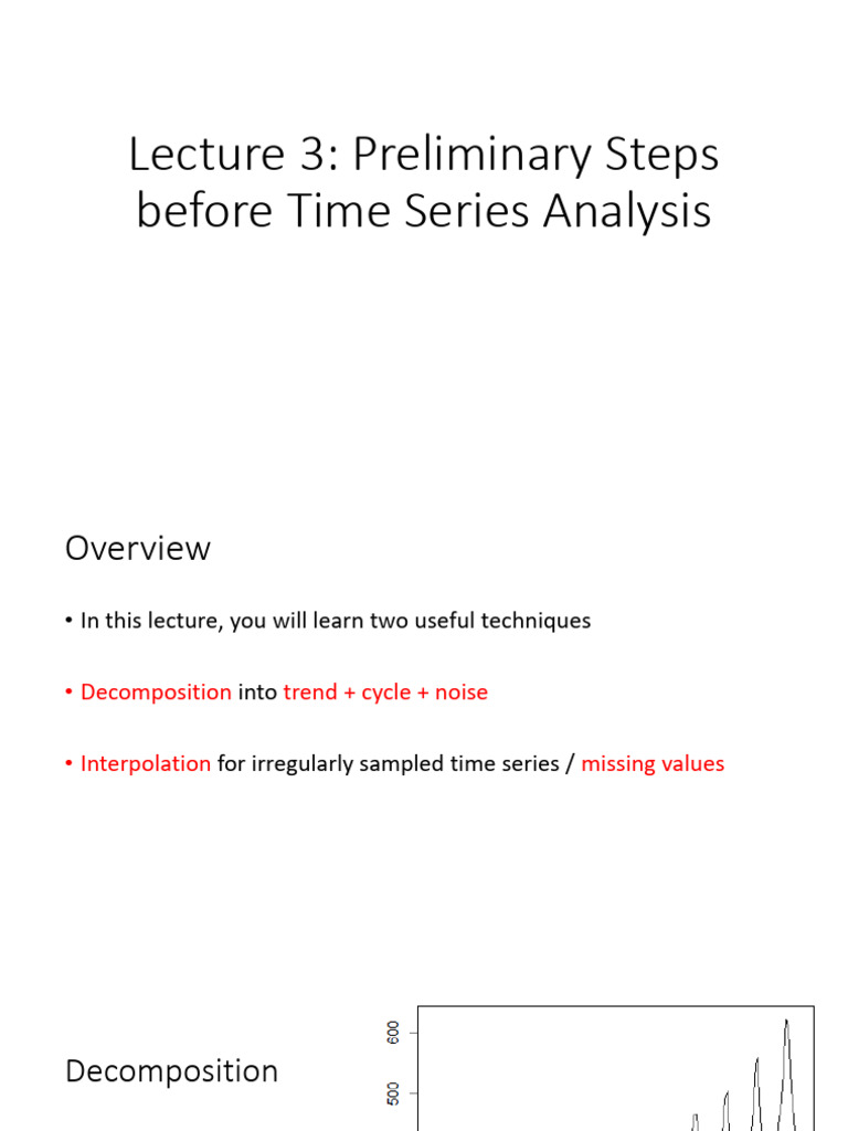 Time Series Analysis: Decomposition & Interpolation | PDF | Time Series ...