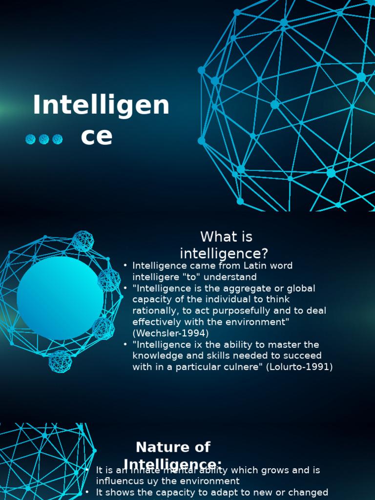 Understanding Types and Theories of Intelligence | PDF | Intelligence ...