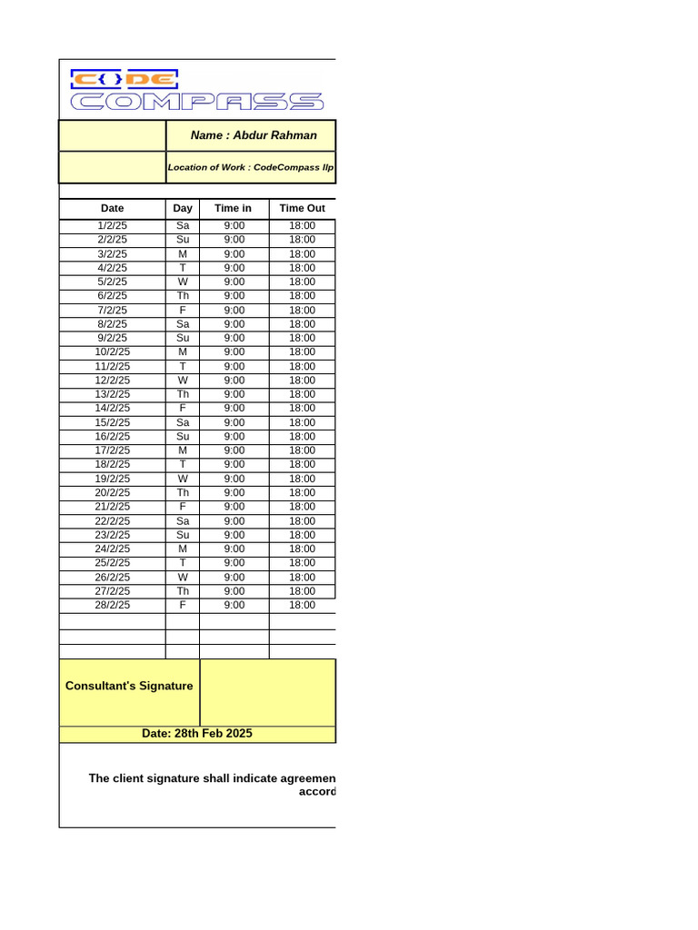 February 2025 Timesheet for VMS Project | PDF | Business