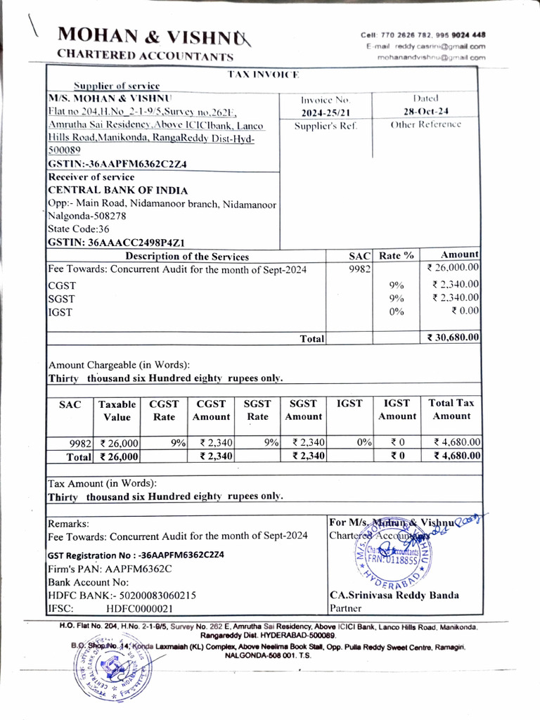 Sept-2024 Concurrent Audit Bill | PDF | Trade | Governance